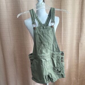 Forever 21 Olive Green Overalls